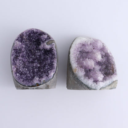 Uruguay Amethyst Cut Base Set of 6 - Expert Wholesale and Supplier of Wholesale Crystals & Bulk Gemstones, ["Amethyst","Cut Base","Uruguay"]