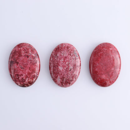 Thulite Palm Stones Set of 3 - Expert Wholesale and Supplier of Wholesale Crystals & Bulk Gemstones, ["Palm Stones","thulite"]