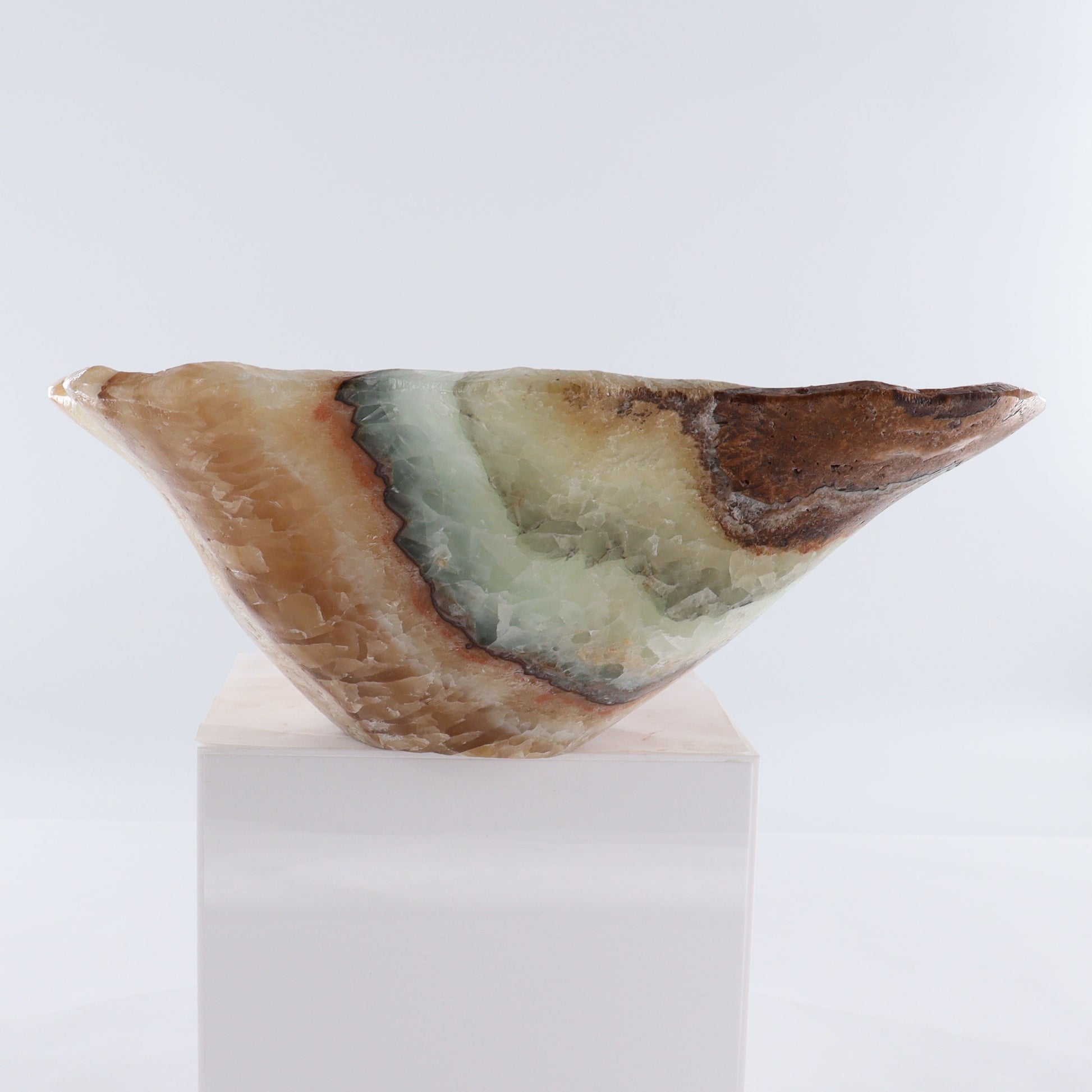Mexican Onyx/Calcite Bowl - Expert Wholesale and Supplier of Wholesale Crystals & Bulk Gemstones, ["Bowls","Calcite","Mexico","onyx"]