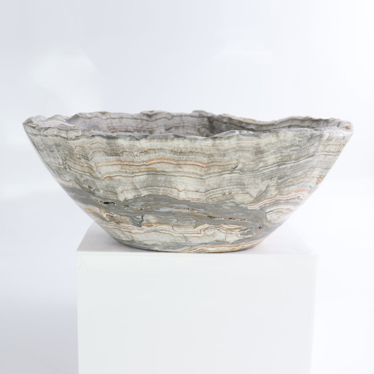 Mexican Onyx/Calcite Bowl 10"