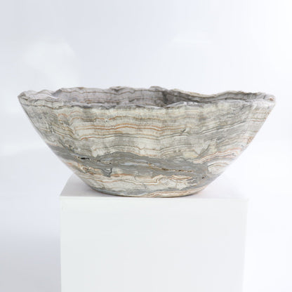 Mexican Onyx/Calcite Bowl 10"