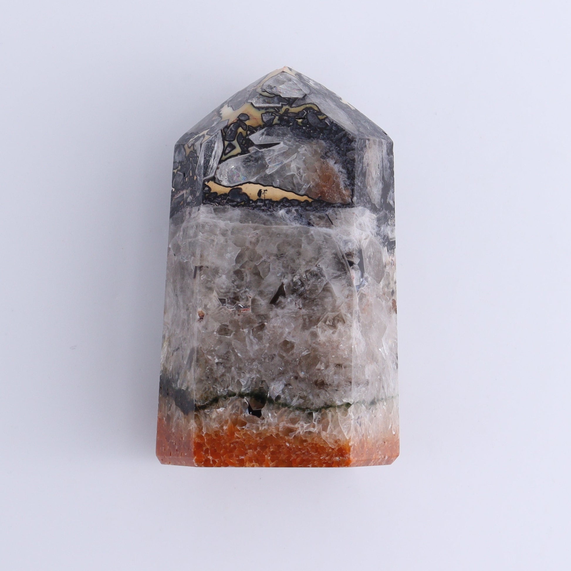 Mosaic Quartz Towers Set of 4 - Expert Wholesale and Supplier of Wholesale Crystals & Bulk Gemstones, ["Brazil","Mosaic Quartz","Quartz","Towers"]