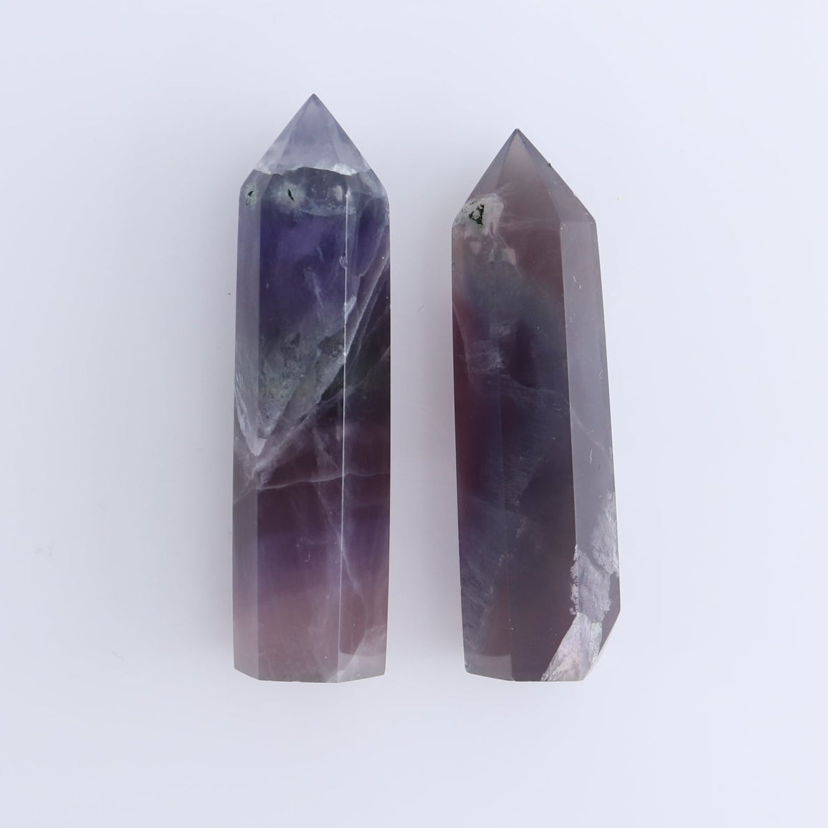 Lavender Fluorite Towers Set of 10
