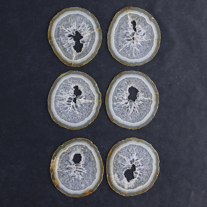 Iris Agate Slices Set of 6 - Expert Wholesale and Supplier of Wholesale Crystals & Bulk Gemstones, ["Agate","Iris Agate","Slices and Slabs"]
