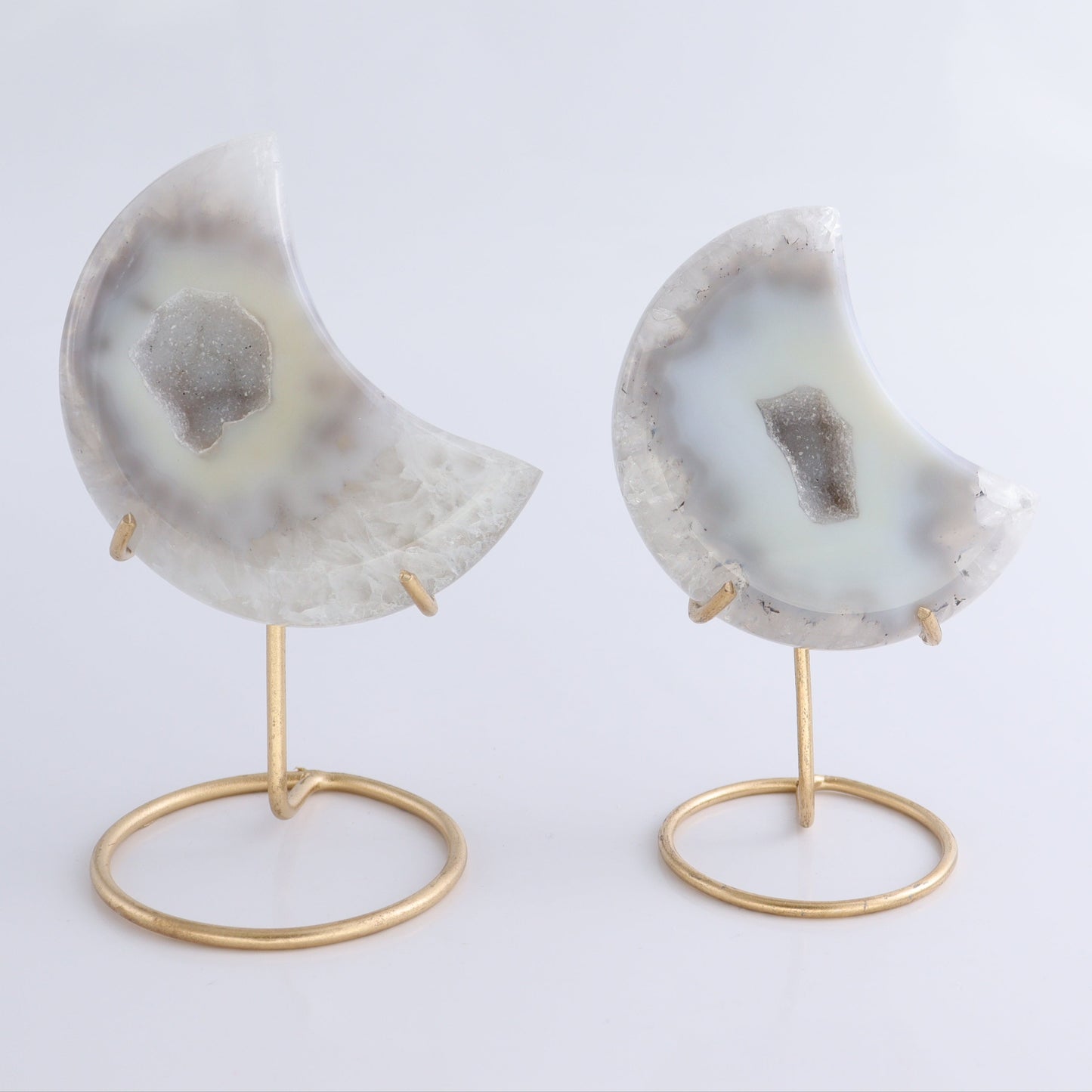 Agate Moons with Stand Set of 6 - Expert Wholesale and Supplier of Wholesale Crystals & Bulk Gemstones, ["Agate","Brazil","moons"]