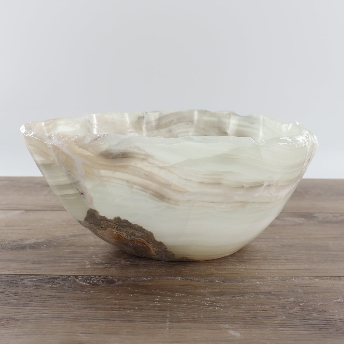 Mexican Onyx/Calcite Bowl 12"