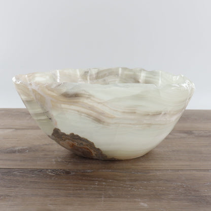 Mexican Onyx/Calcite Bowl 12"