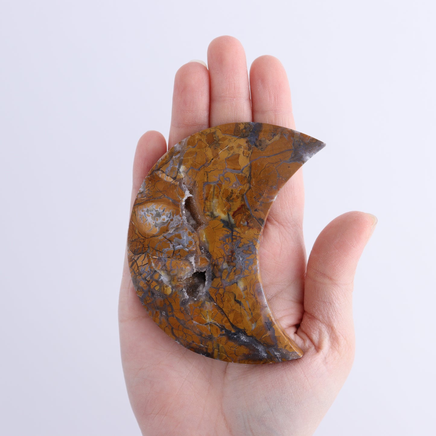 Brecciated Jasper Moons, Stars, Towers, Clouds, and Flames Set of 11