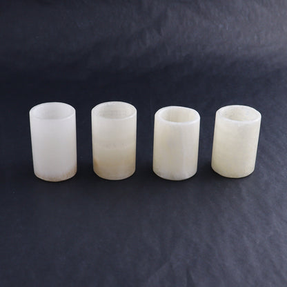Shot Glass Set Mexican Onyx/Calcite White - Expert Wholesale and Supplier of Wholesale Crystals & Bulk Gemstones, ["Calcite","Catalog Onyx","Mexico","onyx","Shot Glasses"]