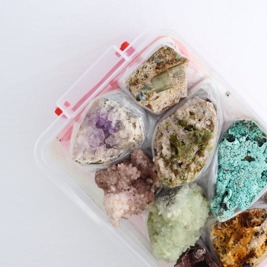 Mixed Minerals Flat from Morocco