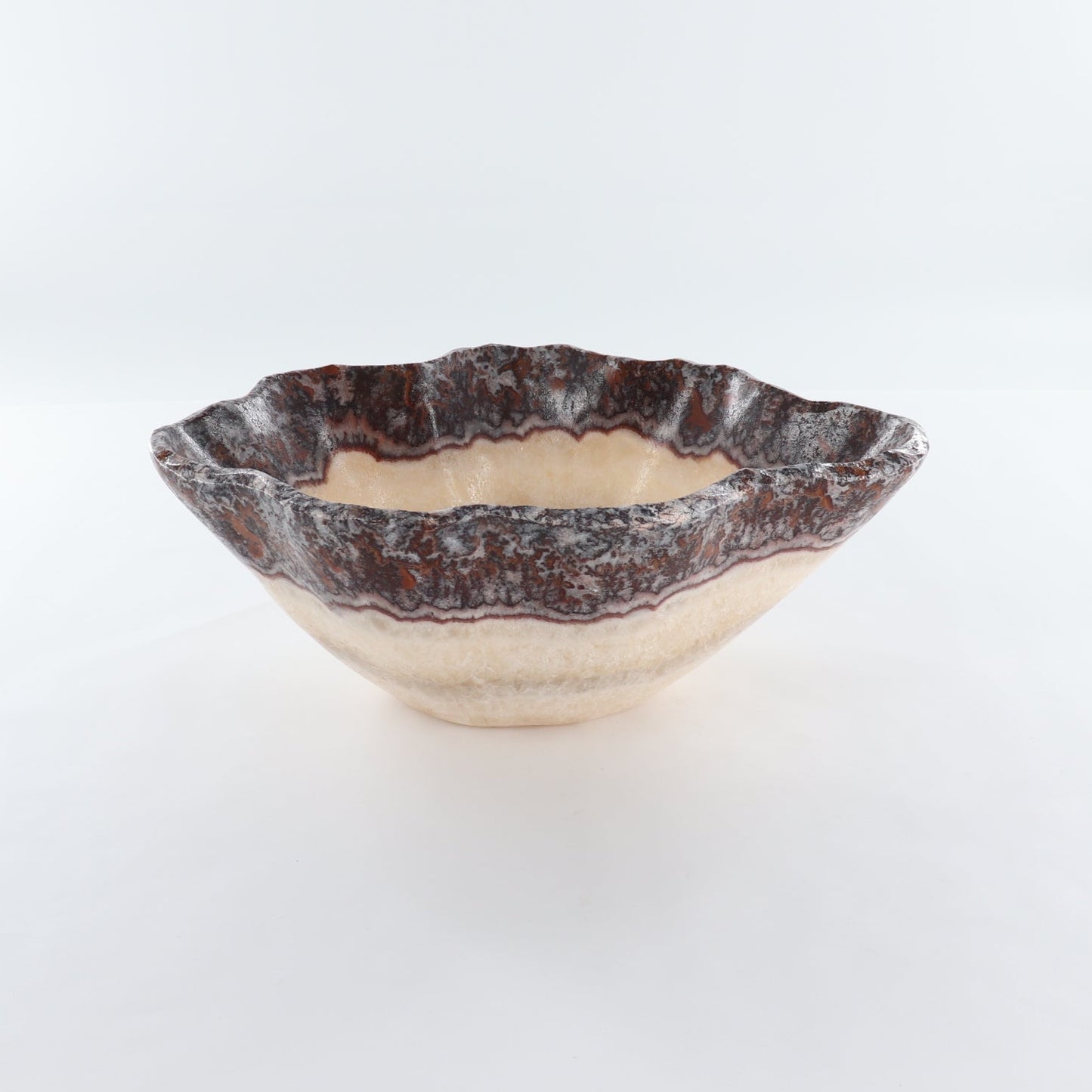 Mexican Onyx/Calcite Bowl 14"