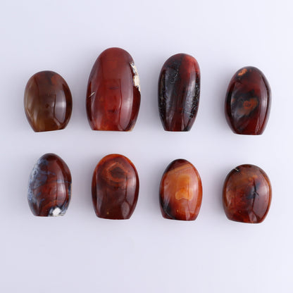 Carnelian Freeforms Set of 8 - Expert Wholesale and Supplier of Wholesale Crystals & Bulk Gemstones, ["carnelian","Freeform","Freeforms","Madagascar"]