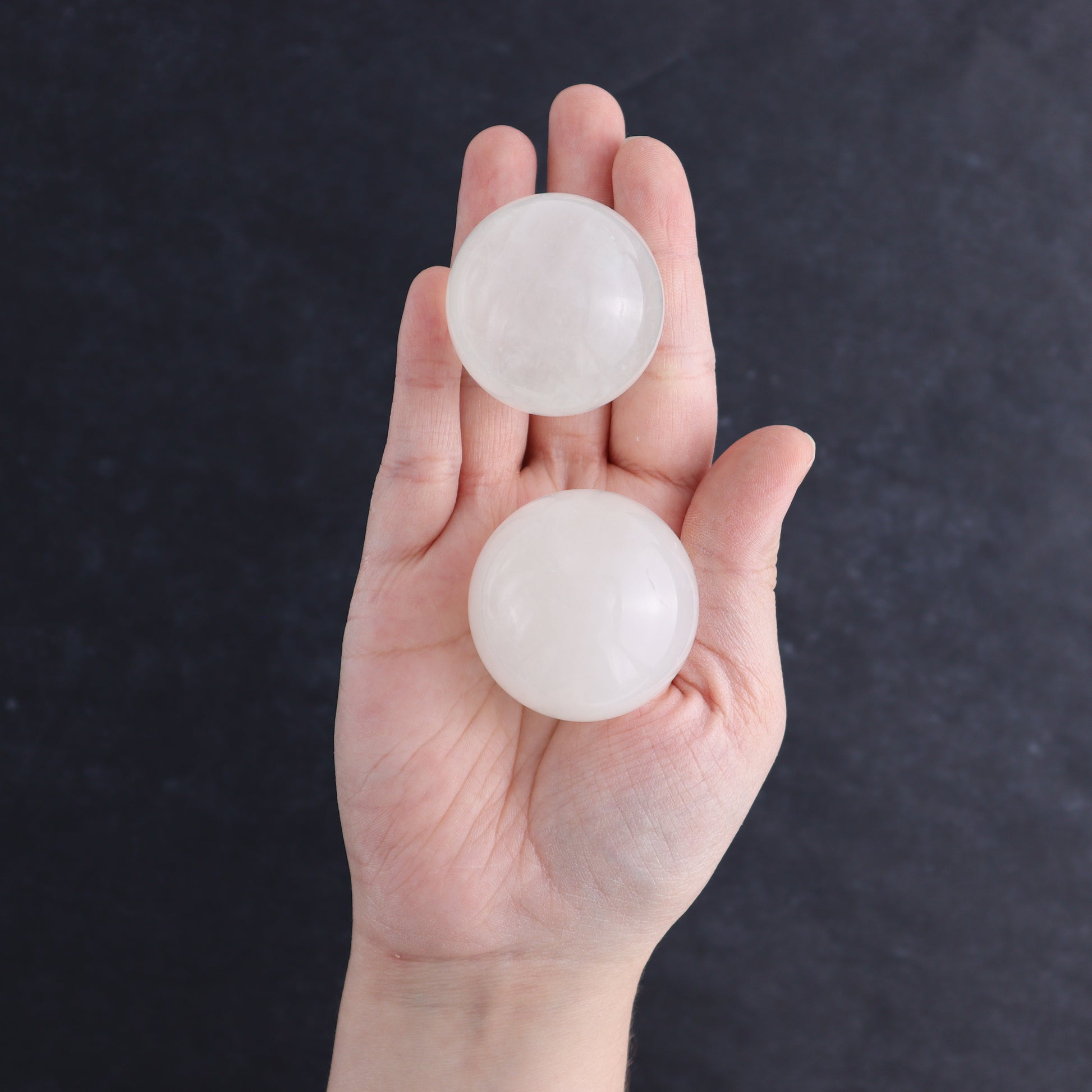 Optical Calcite Spheres Set of 12 - Expert Wholesale and Supplier of Wholesale Crystals & Bulk Gemstones, ["Calcite","Mexico","Optical Calcite","Spheres"]