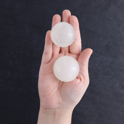 Optical Calcite Spheres Set of 12 - Expert Wholesale and Supplier of Wholesale Crystals & Bulk Gemstones, ["Calcite","Mexico","Optical Calcite","Spheres"]