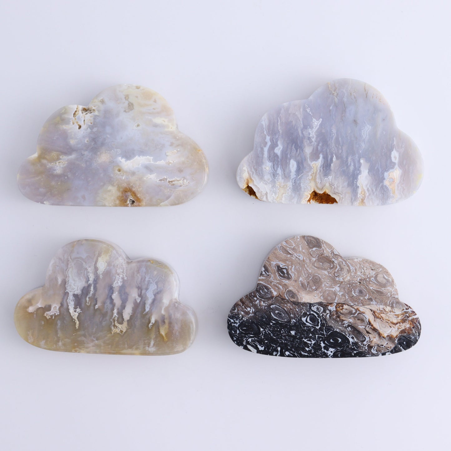 Agate Clouds Set of 12 - Expert Wholesale and Supplier of Wholesale Crystals & Bulk Gemstones, ["Agate","Clouds"]