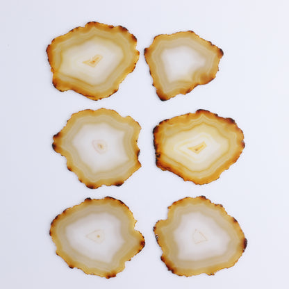 Iris Agate Slices Set of 6 - Expert Wholesale and Supplier of Wholesale Crystals & Bulk Gemstones, ["Agate","Iris Agate","Slices and Slabs"]