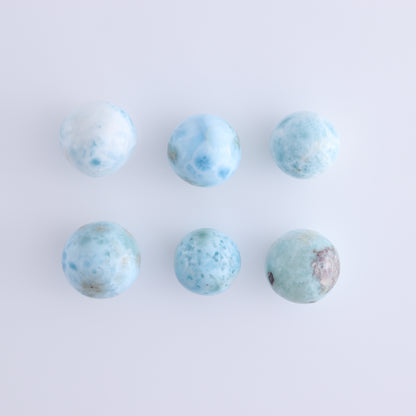 Larimar Spheres Set of 15 - Expert Wholesale and Supplier of Wholesale Crystals & Bulk Gemstones, ["Larimar","Spheres"]
