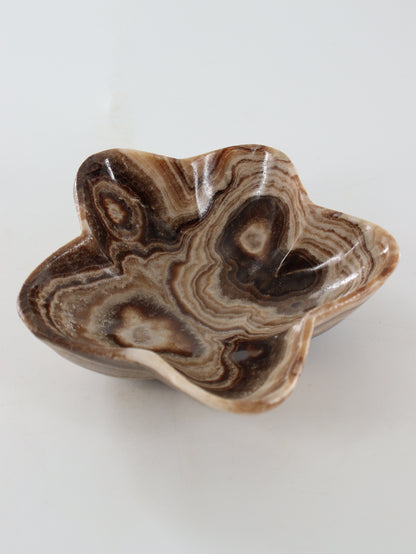 Chocolate Onyx Flower Bowls Set of 4 - Expert Wholesale and Supplier of Wholesale Crystals & Bulk Gemstones, ["Bowls","Catalog Onyx","Mexico","onyx"]