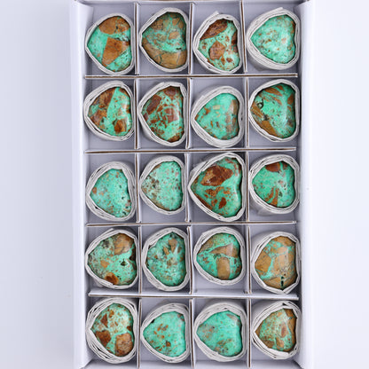 Smithsonite Hearts Set of 20 - Expert Wholesale and Supplier of Wholesale Crystals & Bulk Gemstones, ["Hearts","Smithsonite"]