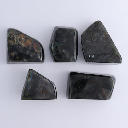 Labradorite Freeform Set of 5 - Expert Wholesale and Supplier of Wholesale Crystals & Bulk Gemstones, ["Freeforms","Labradorite","Madagascar"]