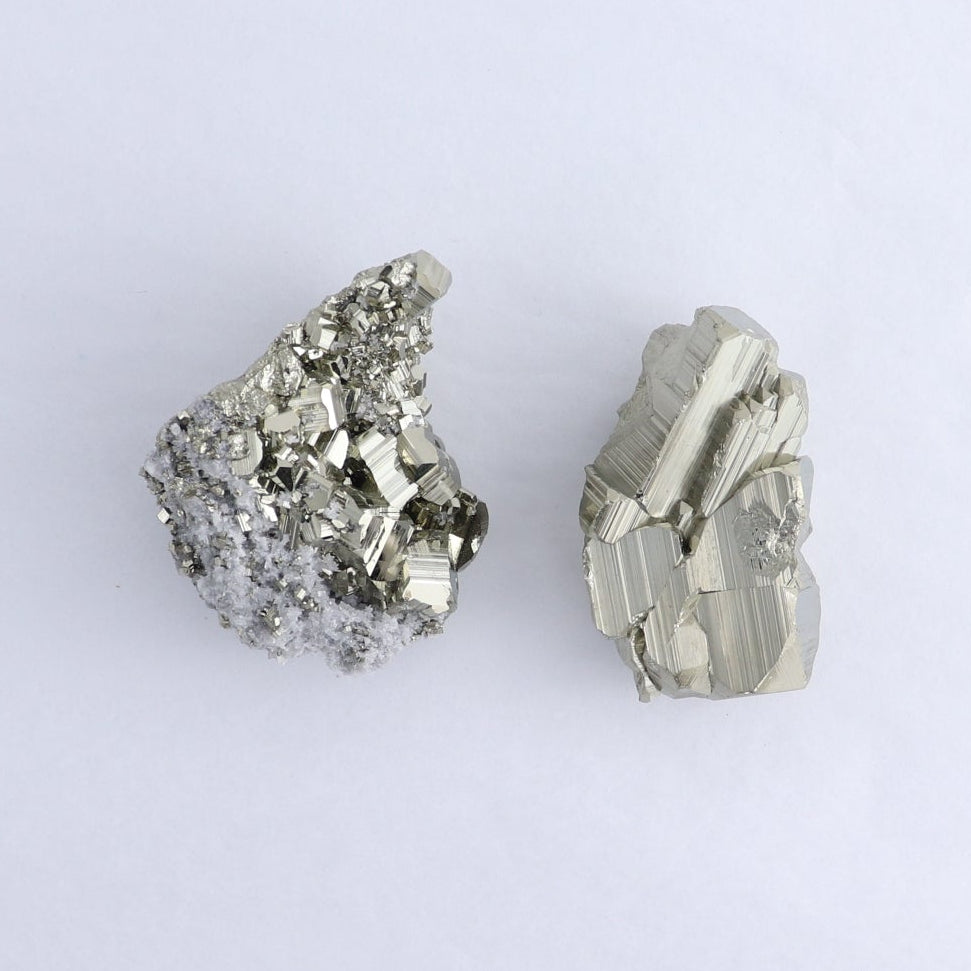 Pyrite Clusters Set of 7