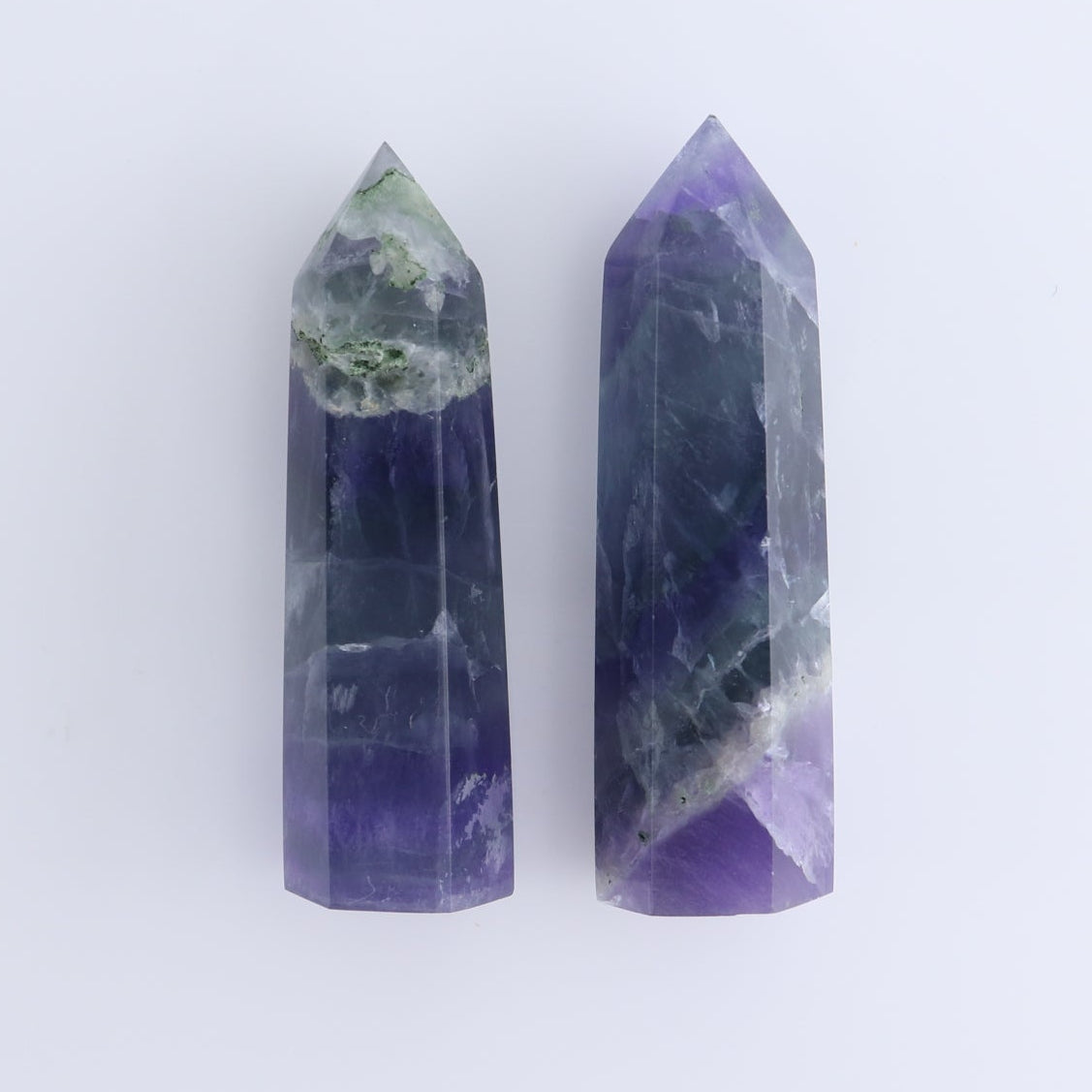 Lavender Fluorite Towers Set of 10