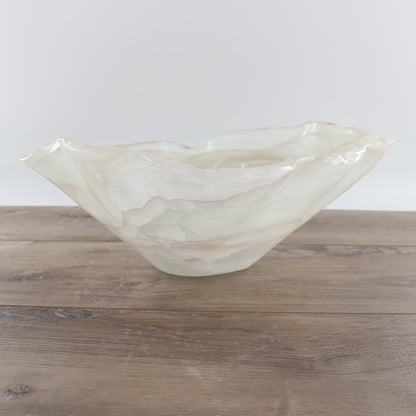 Mexican Onyx/Calcite Bowl 15"