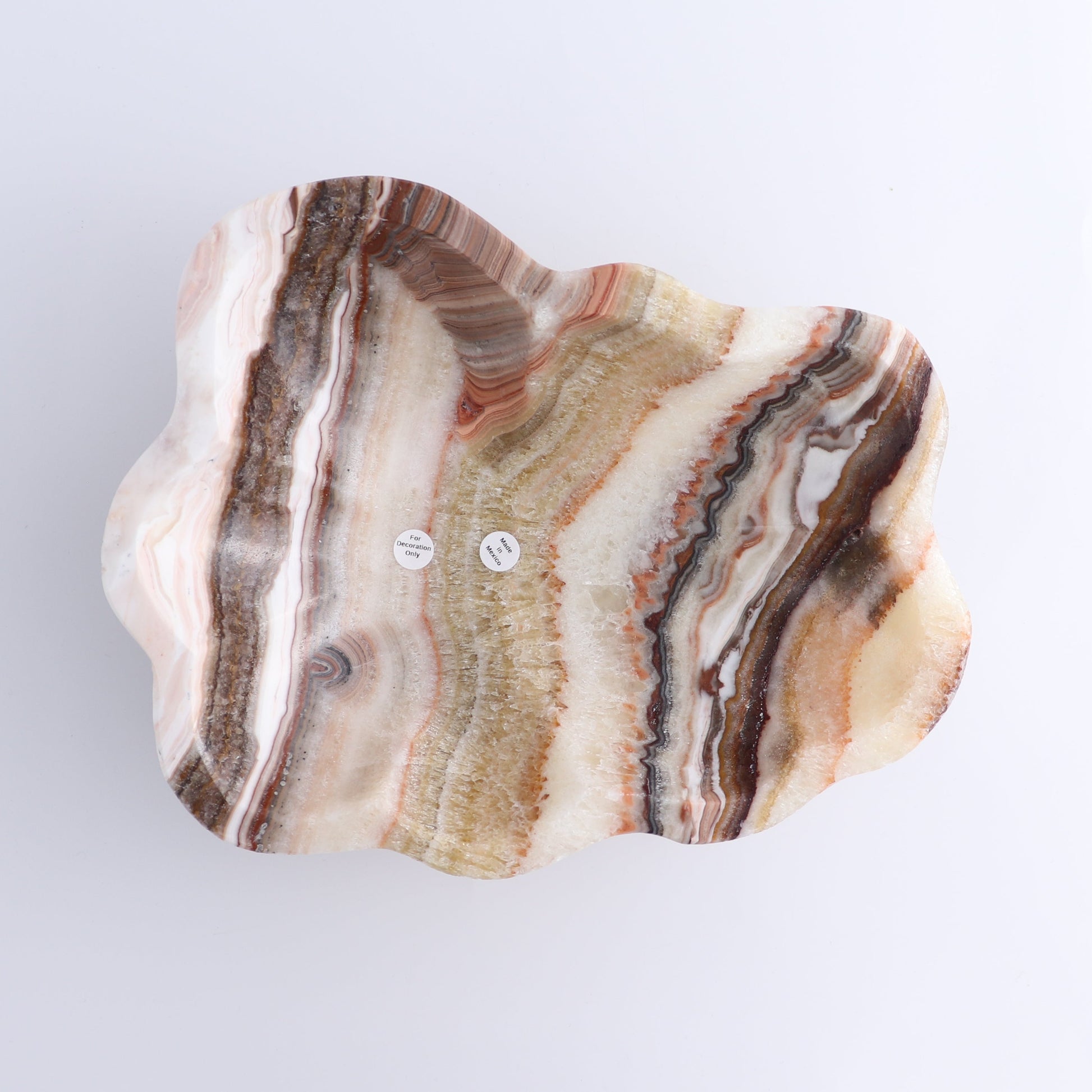 One Bowl Mexican Onyx/Calcite Honey & Pink - Expert Wholesale and Supplier of Wholesale Crystals & Bulk Gemstones, ["bowl","Calcite","Catalog Onyx","Decorative Dish","Mexico","onyx"]