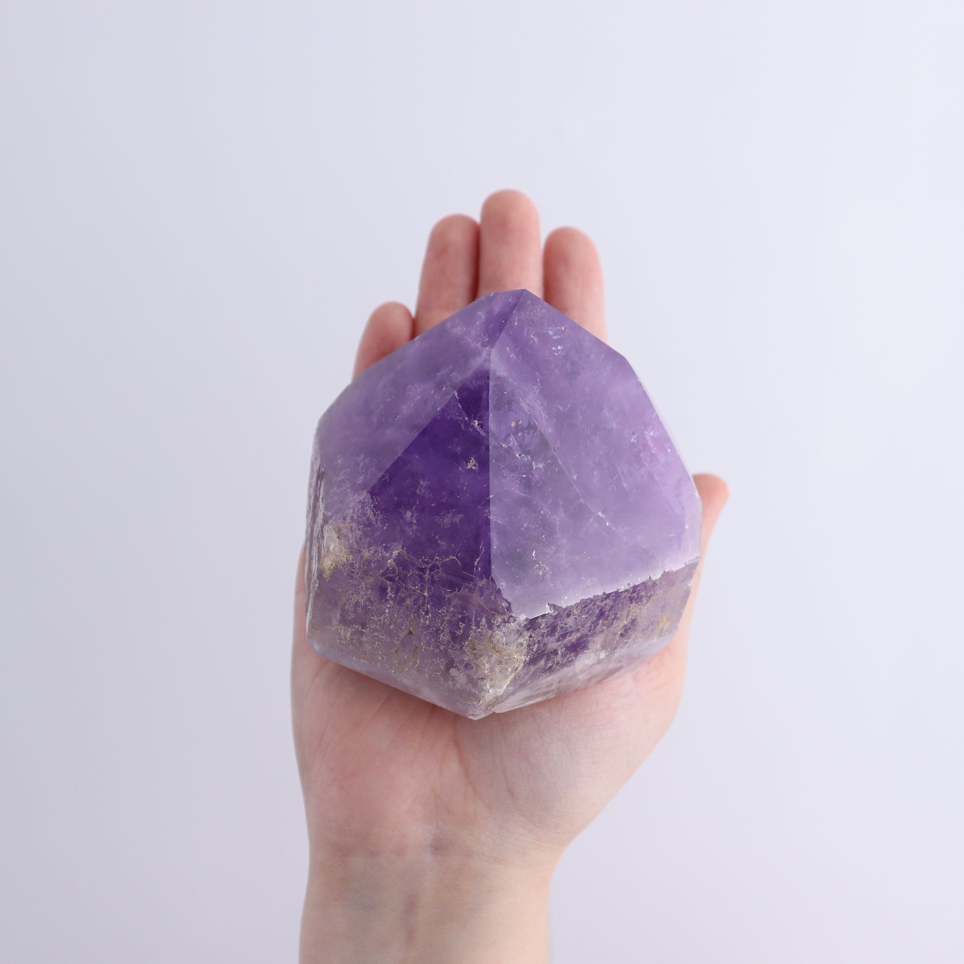 Amethyst Tops Polished Set of 3 - Expert Wholesale and Supplier of Wholesale Crystals & Bulk Gemstones, ["Amethyst","Brazil","Top Polished"]