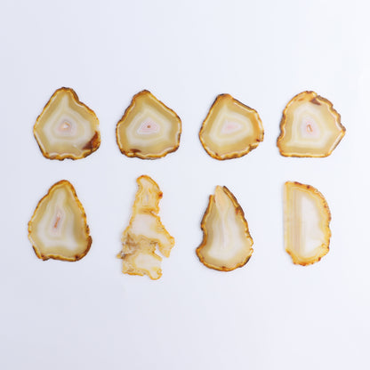 Iris Agate Slices Set of 8 - Expert Wholesale and Supplier of Wholesale Crystals & Bulk Gemstones, ["Agate","Iris Agate","Slices and Slabs"]