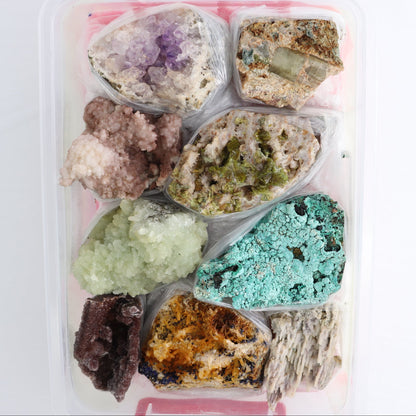 Mixed Minerals Flat from Morocco