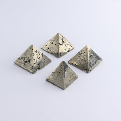 Pyrite Pyramids Set of 4 - Expert Wholesale and Supplier of Wholesale Crystals & Bulk Gemstones, ["Pyramids","Pyrite"]
