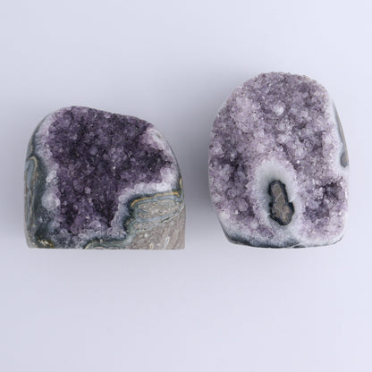 Uruguay Amethyst Cut Base Set of 6 - Expert Wholesale and Supplier of Wholesale Crystals & Bulk Gemstones, ["Amethyst","Cut Base","Uruguay"]