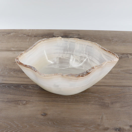 Mexican Onyx/Calcite Bowl 12"