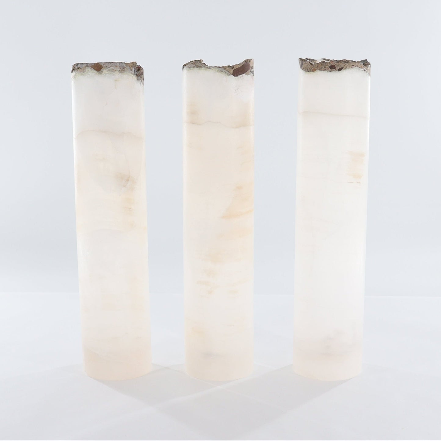 One White Onyx with Stone Edge Lamp Blind - Expert Wholesale and Supplier of Wholesale Crystals & Bulk Gemstones, ["Lamps","Mexico","onyx"]