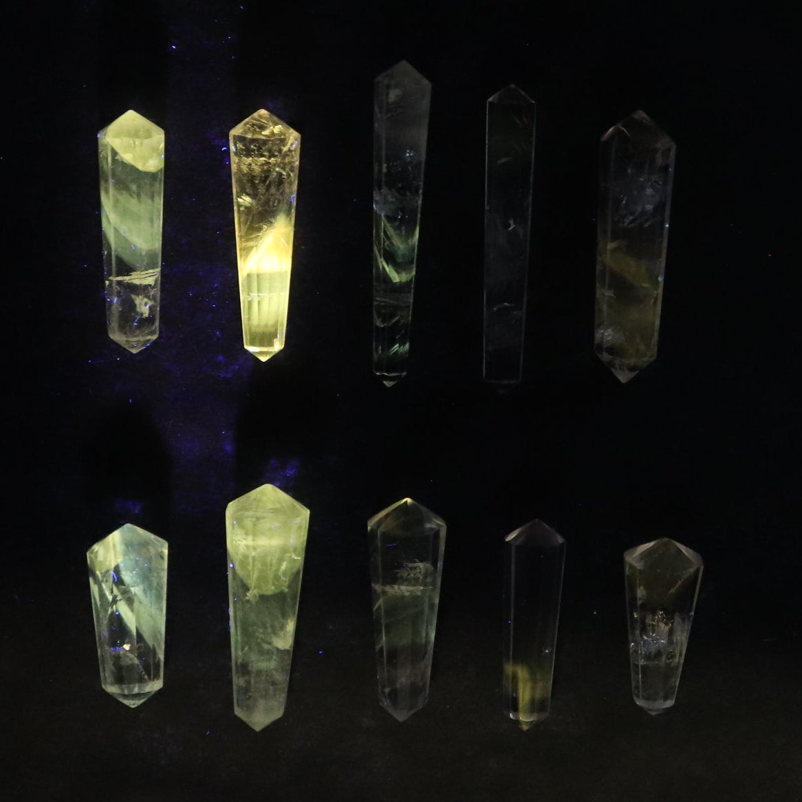 Powellite Amethyst UV Reactive Double Point Set of 10