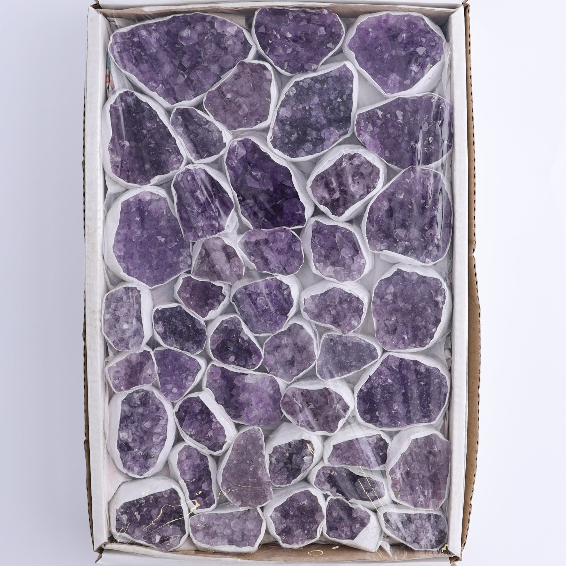 One Uruguay Amethyst Clusters Flat - Expert Wholesale and Supplier of Wholesale Crystals & Bulk Gemstones, ["Amethyst","flat","Flats","Uruguay"]