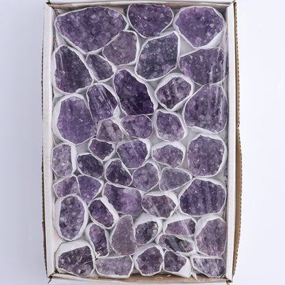 One Uruguay Amethyst Clusters Flat - Expert Wholesale and Supplier of Wholesale Crystals & Bulk Gemstones, ["Amethyst","flat","Flats","Uruguay"]