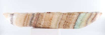 Mexican Onyx/Calcite Canoe Bowl - Expert Wholesale and Supplier of Wholesale Crystals & Bulk Gemstones, ["Bowls","Calcite","canoe","Mexico","onyx"]