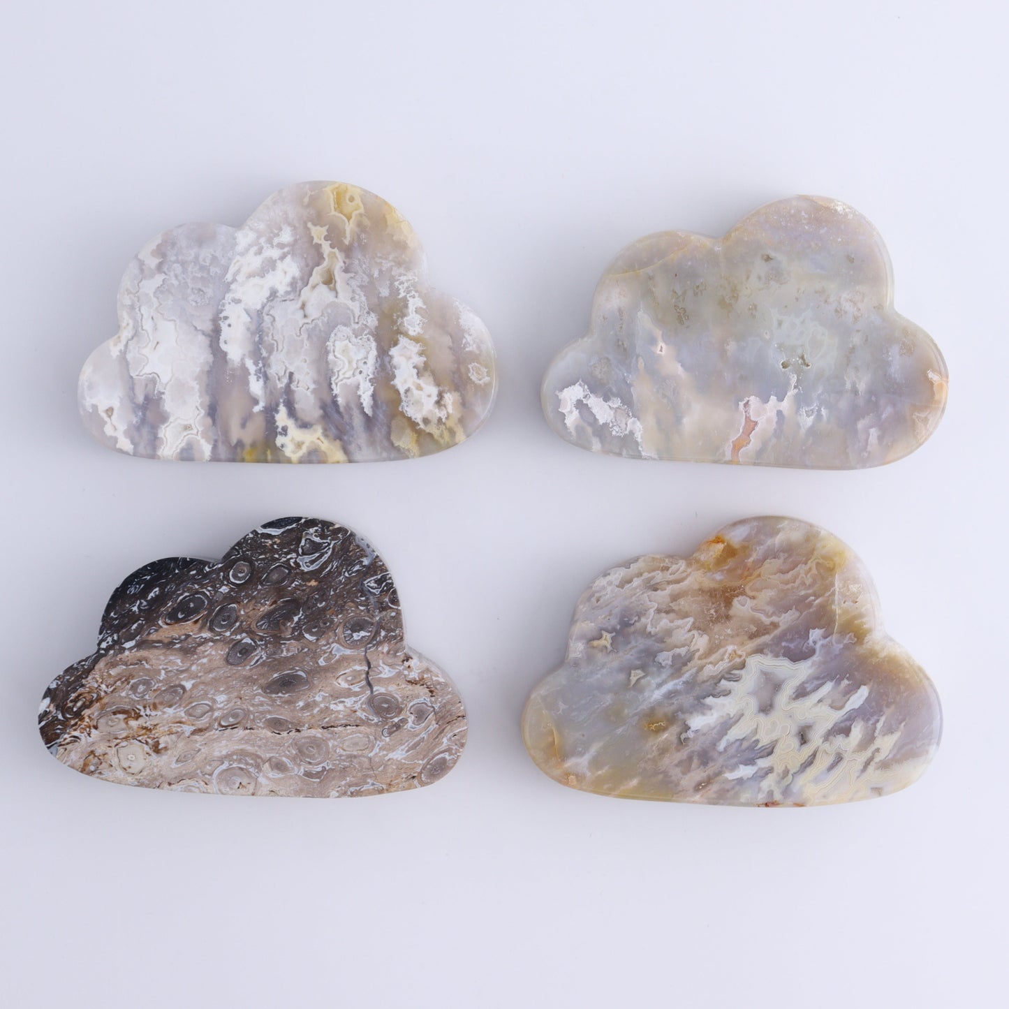 Agate Clouds Set of 12 - Expert Wholesale and Supplier of Wholesale Crystals & Bulk Gemstones, ["Agate","Clouds"]