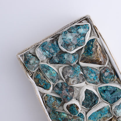 Chrysocolla with Quartz Roughs Flat - Expert Wholesale and Supplier of Wholesale Crystals & Bulk Gemstones, ["Chrysocolla","Flats","Freeforms","Peru","Rough"]