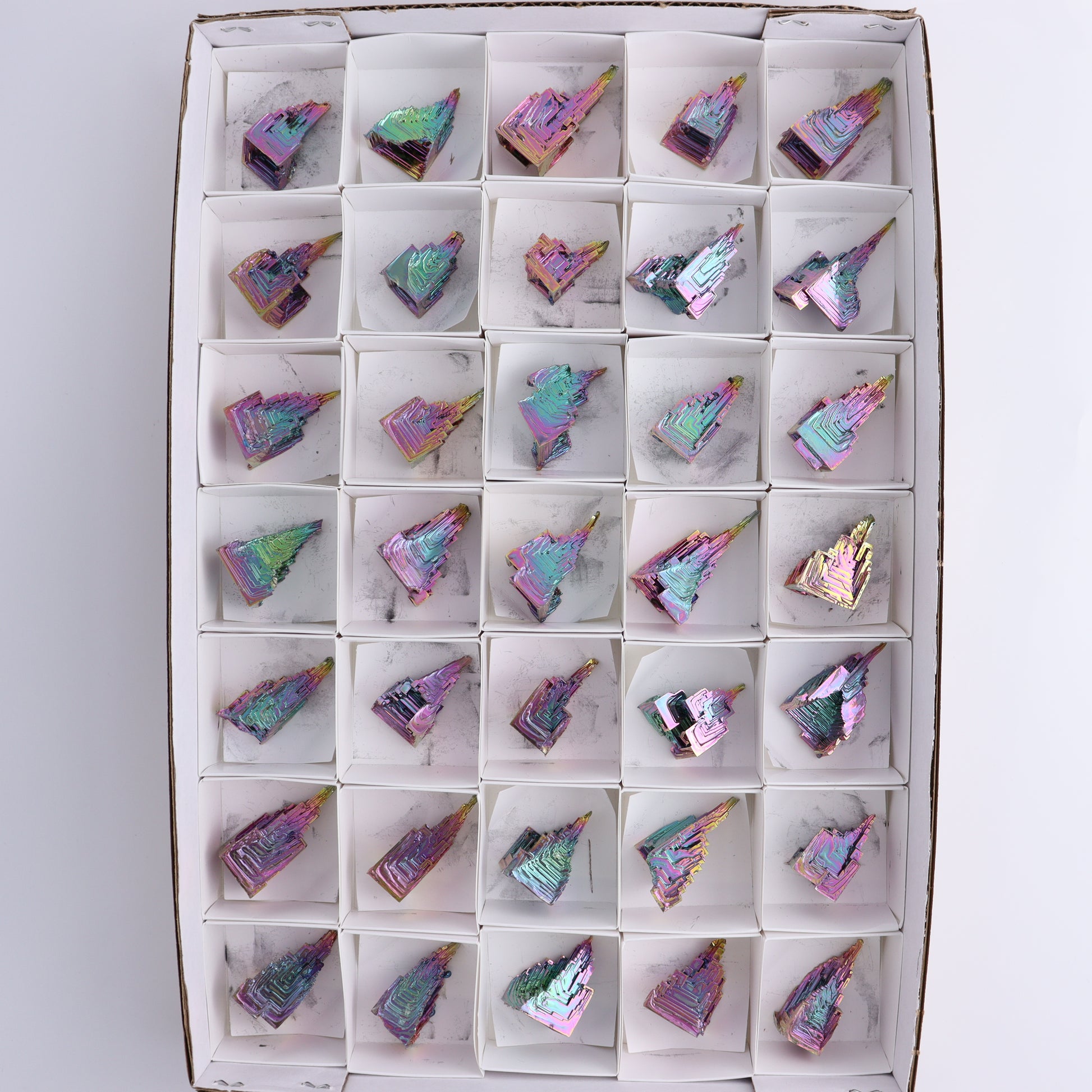 Bismuth Set of 35 - Expert Wholesale and Supplier of Wholesale Crystals & Bulk Gemstones, ["Bismuth"]