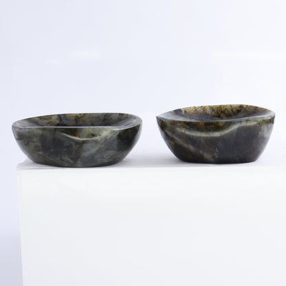 Labradorite Bowls Set of 10 - Expert Wholesale and Supplier of Wholesale Crystals & Bulk Gemstones, ["Bowls","Labradorite","Madagascar"]