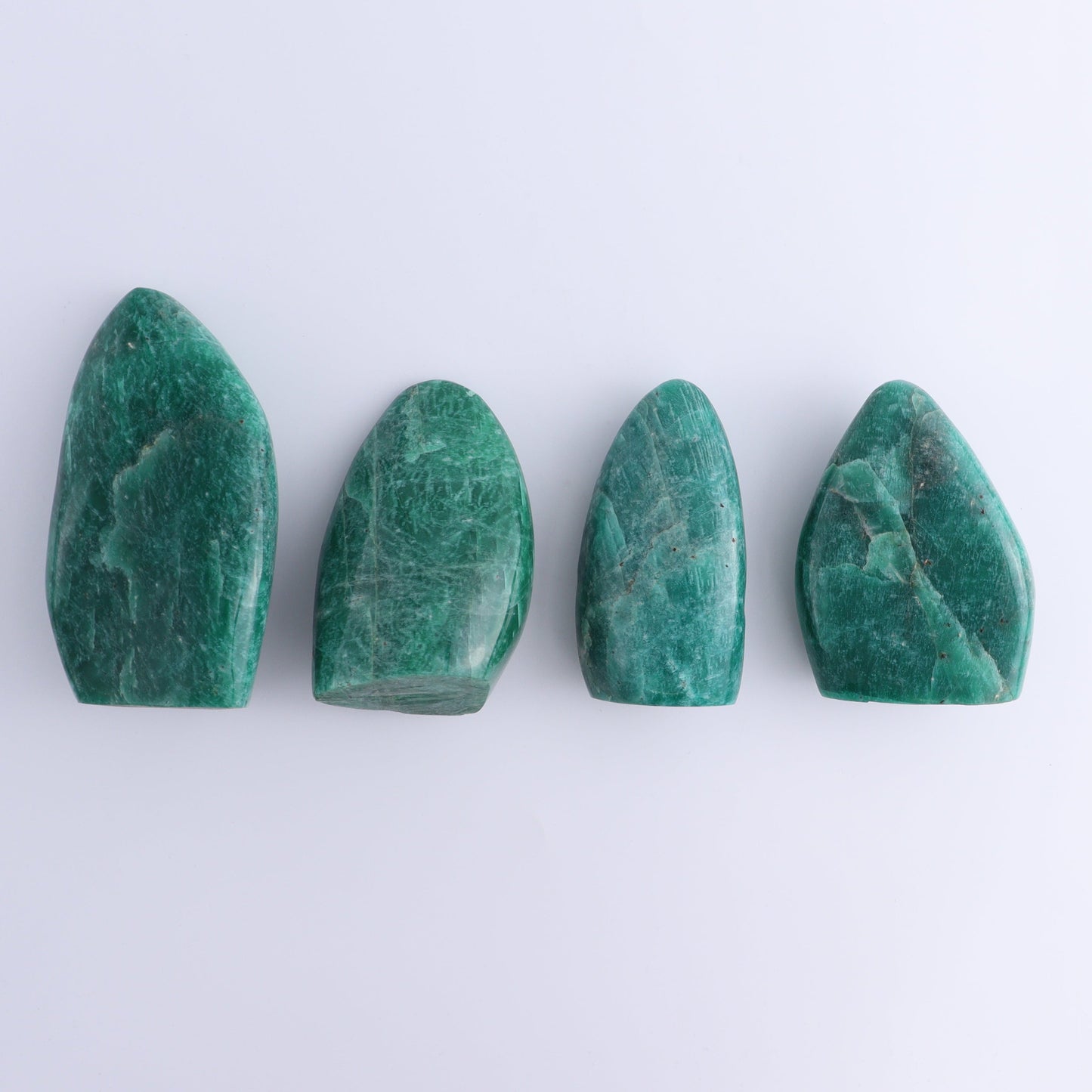 Amazonite Freeforms Set of 4 - Expert Wholesale and Supplier of Wholesale Crystals & Bulk Gemstones, ["Amazonite","Freeform","Freeforms","Madagascar"]