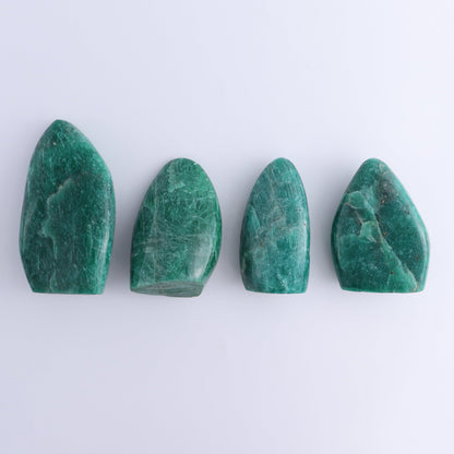 Amazonite Freeforms Set of 4 - Expert Wholesale and Supplier of Wholesale Crystals & Bulk Gemstones, ["Amazonite","Freeform","Freeforms","Madagascar"]