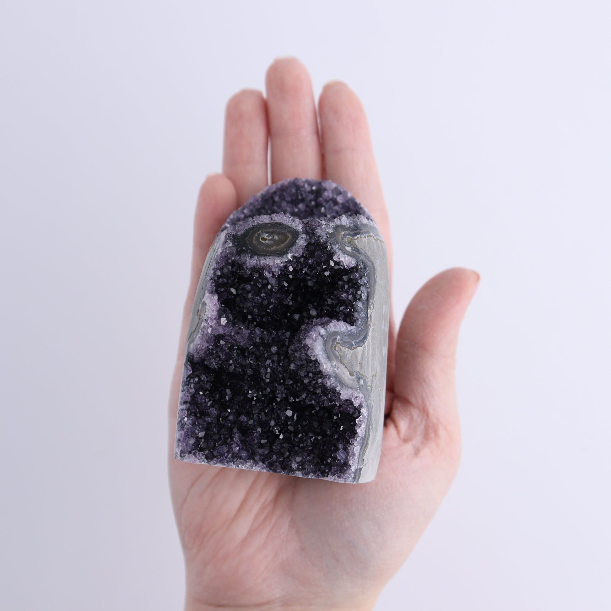 Uruguay Amethyst Cut Base Set of 5 - Expert Wholesale and Supplier of Wholesale Crystals & Bulk Gemstones, ["Amethyst","Cut Base","Uruguay"]