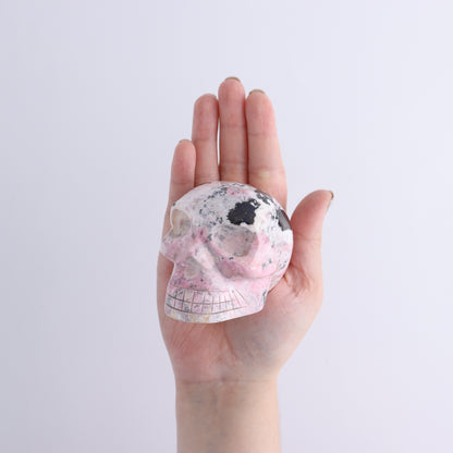 Rhodonite Skulls Set of 6 - Expert Wholesale and Supplier of Wholesale Crystals & Bulk Gemstones, ["Peru","Rhodonite","Skulls"]