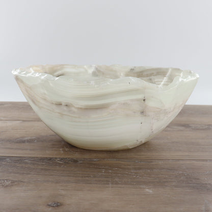 Mexican Onyx/Calcite Bowl 12"