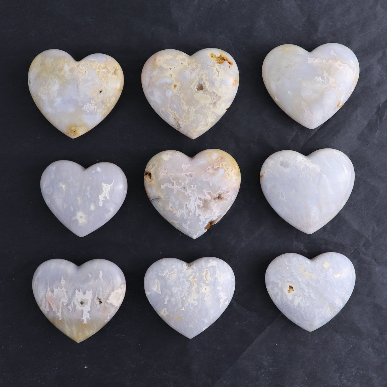 One Heart Chalcedony Agate