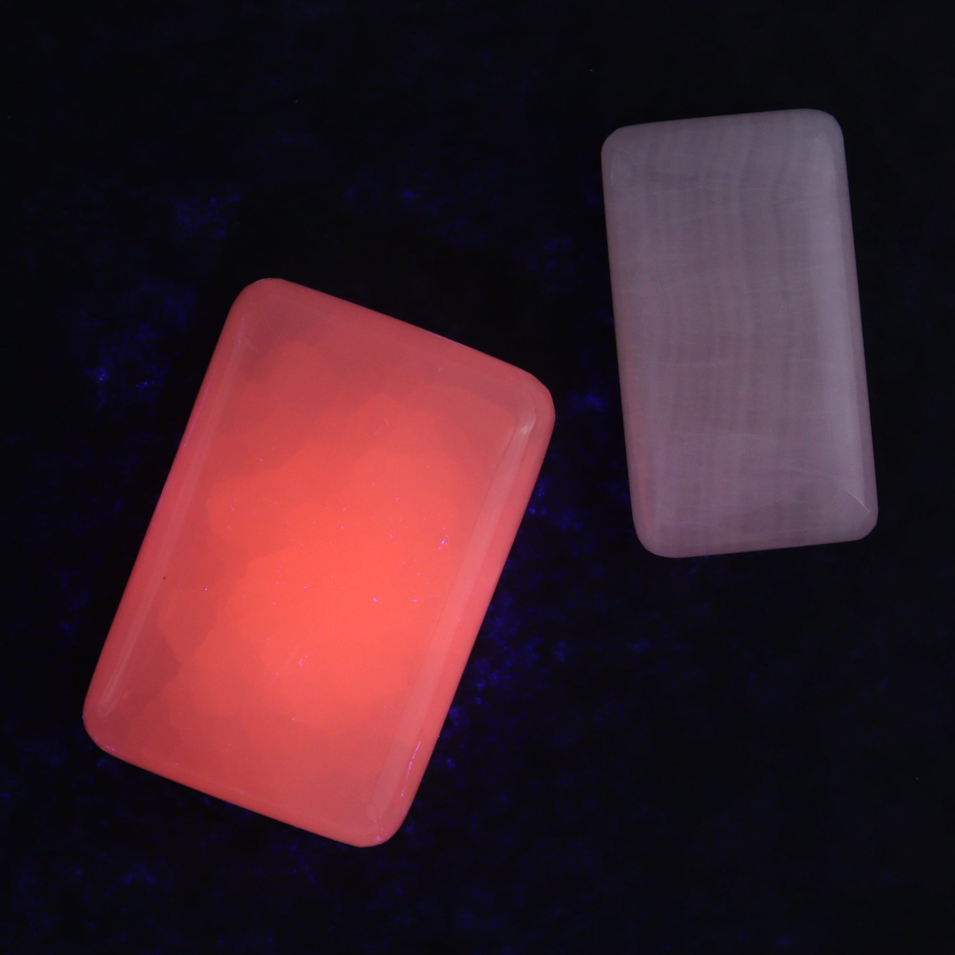Pink Mangano Calcite Rectangles Set of 8 - Expert Wholesale and Supplier of Wholesale Crystals & Bulk Gemstones, ["Calcite","Madagascar","Pink Calcite","Rectangle"]